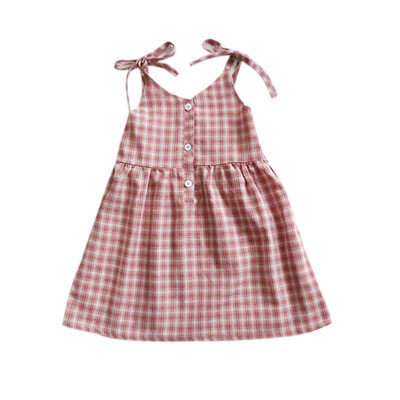 Summer Sleeveless Dress Casual Baby Girls Plaid Pattern Strap Dress Cotton Kids Toddler Sleeveless Sundress
Summer Sleeveless Dress Casual Baby Girls Plaid Pattern Strap Dress Cotton Kids Toddler Sleeveless Sundress