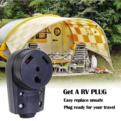 Tailored 125V 30A Female Socket RV Marine Replacement Plug Power Ergonomic Grip Handle
Tailored 125V 30A Female Socket RV Marine Replacement Plug Power Ergonomic Grip Handle