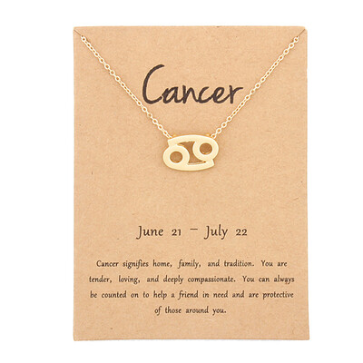12 Constellation Zodiac Sign Pendant Necklace Gold Short Chain Choker Leo Libra Necklaces for Womens Girl Jewelry Birthday Gift
12 Constellation Zodiac Sign Pendant Necklace Gold Short Chain Choker Leo Libra Necklaces for Womens Girl Jewelry Birthday Gift