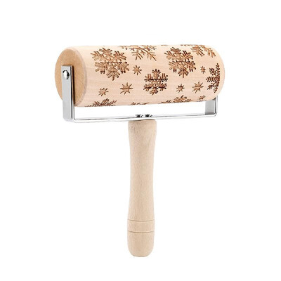 New Christmas Snowflake Wooden Rolling Pin Embossing Baking Cookies Noodle Biscuit Fondant Cake Dough Patterned Roller
New Christmas Snowflake Wooden Rolling Pin Embossing Baking Cookies Noodle Biscuit Fondant Cake Dough Patterned Roller