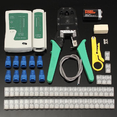 Ethernet LAN Kit Cable Fine Quality Crimper Crimping Tool Wire Stripper RJ45 Cable Tester
Ethernet LAN Kit Cable Fine Quality Crimper Crimping Tool Wire Stripper RJ45 Cable Tester