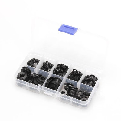 500pcs Portable Nylon O-Ring Assortment Washer Plated Flat Spacer High Temperature Resistance Insulation Nylon Ring Kit 7 Sizes wi
500pcs Portable Nylon O-Ring Assortment Washer Plated Flat Spacer High Temperature Resistance Insulation Nylon Ring Kit 7 Sizes wi