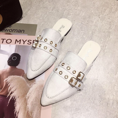Half slipper female 2019 new Korean version of Joker wear fashion flat bottom net red sandals Baotou social mueller shoes
Half slipper female 2019 new Korean version of Joker wear fashion flat bottom net red sandals Baotou social mueller shoes