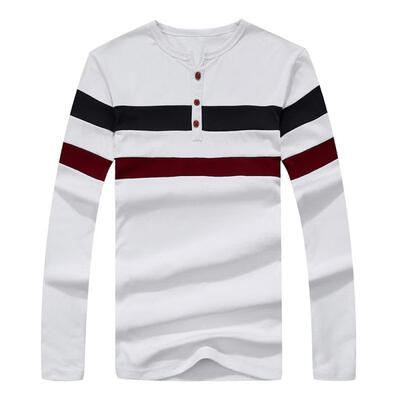 Mens Solid Cotton Long Sleeve T Shirt Button Placket Crew Neck Slim Fit Slight Elastic Tight Casual Shirts For Men
Mens Solid Cotton Long Sleeve T Shirt Button Placket Crew Neck Slim Fit Slight Elastic Tight Casual Shirts For Men
