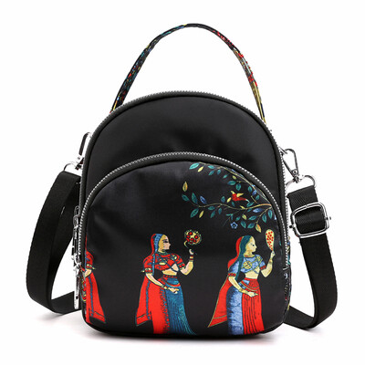 Multilayer Messenger Bag Womens Small Fresh Ethnic Nylon Hand Bag Lightweight Waterproof Single Shoulder Bag Mini
Multilayer Messenger Bag Womens Small Fresh Ethnic Nylon Hand Bag Lightweight Waterproof Single Shoulder Bag Mini