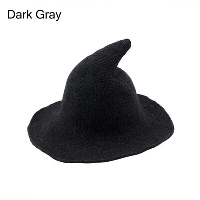 Witch Hat Diversified Along The Sheep Wool Cap Knitting Fisherman Hat Female Fashion Witch Pointed Basin Bucket for Halloween
Witch Hat Diversified Along The Sheep Wool Cap Knitting Fisherman Hat Female Fashion Witch Pointed Basin Bucket for Halloween