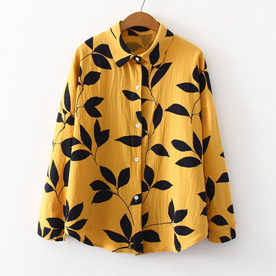Tailored Women Autumn Long Sleeve Leaf Print Loose Button Shirt Casual Blouse Tops
Tailored Women Autumn Long Sleeve Leaf Print Loose Button Shirt Casual Blouse Tops