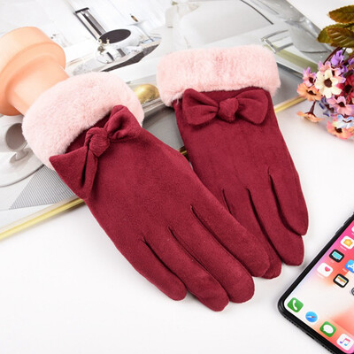 Winter Female Single Layer Plush Wrist Warm Cashmere Leather Full Finger Mittens Women Touch Screen Driving Gloves
Winter Female Single Layer Plush Wrist Warm Cashmere Leather Full Finger Mittens Women Touch Screen Driving Gloves