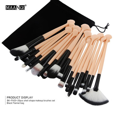 〖Follure〗20pc Cosmetic Makeup Brush Blusher Eye Shadow Brushes Set Kit With Flannel Bag
〖Follure〗20pc Cosmetic Makeup Brush Blusher Eye Shadow Brushes Set Kit With Flannel Bag