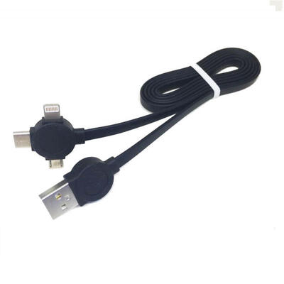 3-in-1 Universal Data Line USB To Type-C Micro USB Lightning Charging Cable For IPhone Android Phones-1m
3-in-1 Universal Data Line USB To Type-C Micro USB Lightning Charging Cable For IPhone Android Phones-1m