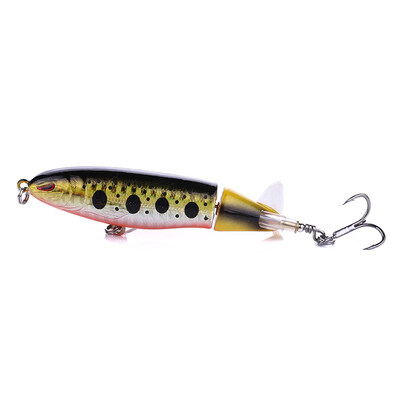New Hot 13g Fishing Lure Artificial Fish Shape Lifelike Propeller Tractor Hard Bait With 2 Treble Hooks
New Hot 13g Fishing Lure Artificial Fish Shape Lifelike Propeller Tractor Hard Bait With 2 Treble Hooks