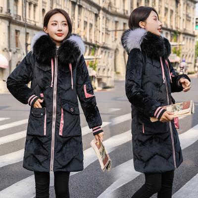 Toponeto Women Fashion Outerwear Long Gold Velvet Cotton-padded Jacket Pocket Hooded Coat
Toponeto Women Fashion Outerwear Long Gold Velvet Cotton-padded Jacket Pocket Hooded Coat