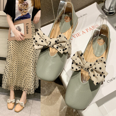 Low with peas shoes new Korean version of a pedal single shoes square head wild bow fairy shoes B0
Low with peas shoes new Korean version of a pedal single shoes square head wild bow fairy shoes B0