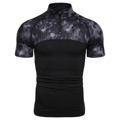 Toponeto Men Outdoor Casual Camouflage Print Zipper Sport Short Sleeve T-shirt Top Blouse
Toponeto Men Outdoor Casual Camouflage Print Zipper Sport Short Sleeve T-shirt Top Blouse