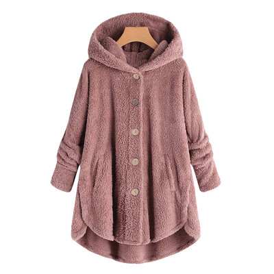 Toponeto Women Plus Size Button Plush Tops Hooded Loose Cardigan Wool Coat Winter Jacket
Toponeto Women Plus Size Button Plush Tops Hooded Loose Cardigan Wool Coat Winter Jacket
