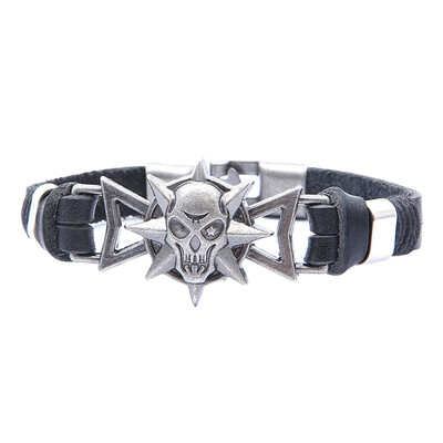 New Man High Quality Leather Rope Skull Fashion Bracelet Style Europe Skull Head Head Novelty Hand
New Man High Quality Leather Rope Skull Fashion Bracelet Style Europe Skull Head Head Novelty Hand