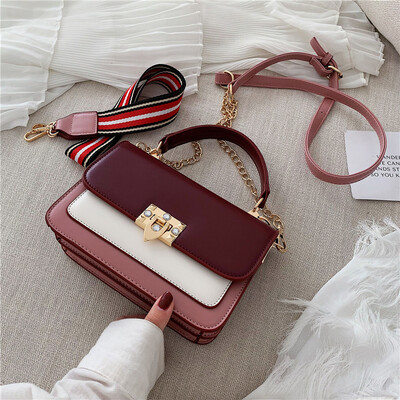 2019 color contrast bag new simple retro small square bag foreign style shoulder fashion chic casual messenger bag
2019 color contrast bag new simple retro small square bag foreign style shoulder fashion chic casual messenger bag