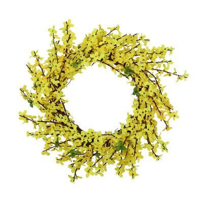 1pc Artificial Primroses Winter Jasmine Wreath Yellow Flower Front Door Hanging Wreath Wedding Party Holiday Decorations
1pc Artificial Primroses Winter Jasmine Wreath Yellow Flower Front Door Hanging Wreath Wedding Party Holiday Decorations