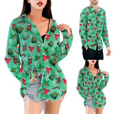 Tailored Couple Fashion New Style Casual Snowflakes Printed Christmas Shirt Top Blouse
Tailored Couple Fashion New Style Casual Snowflakes Printed Christmas Shirt Top Blouse