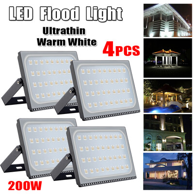 4PCS 200W LED Flood Light Floodlight Indoor Outdoor Landscape Warm White Lamp US
4PCS 200W LED Flood Light Floodlight Indoor Outdoor Landscape Warm White Lamp US