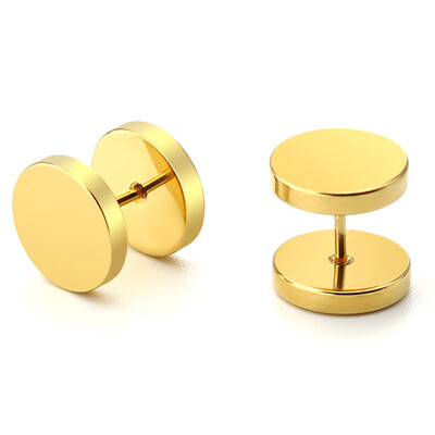 New Arrival Stud Earrings For Men Women Punk Black Gold Silver Rainbow Color Earrings
New Arrival Stud Earrings For Men Women Punk Black Gold Silver Rainbow Color Earrings
