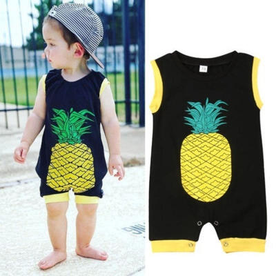 Baby Boy Summer Casual Pineapple Print Sleeveless Round Neck Romper Jumpsuit Bodysuit Clothes Outfits
Baby Boy Summer Casual Pineapple Print Sleeveless Round Neck Romper Jumpsuit Bodysuit Clothes Outfits