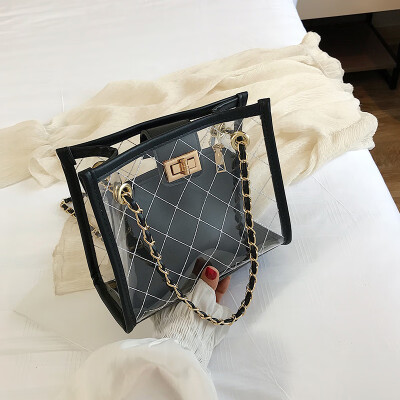 Ins summer bag transparent bag womens new 2019 Korean version of Joker jelly bag chain shoulder Messenger bag tide
Ins summer bag transparent bag womens new 2019 Korean version of Joker jelly bag chain shoulder Messenger bag tide