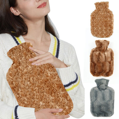 Luxury Faux Fur Hot Water Bottle with Cover Winter Portable Outdoor Hand Warmer Water-filled Bottles Warming Product Friend Gift
Luxury Faux Fur Hot Water Bottle with Cover Winter Portable Outdoor Hand Warmer Water-filled Bottles Warming Product Friend Gift