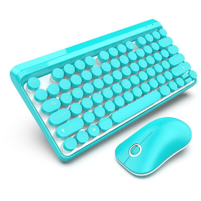 HXSJ K67 Wireless Keyboard Mouse Set 24G Wireless Retro Round Suspension Keycap Keyboard Mouse Set USB Interface Wireless Keyboar
HXSJ K67 Wireless Keyboard Mouse Set 24G Wireless Retro Round Suspension Keycap Keyboard Mouse Set USB Interface Wireless Keyboar