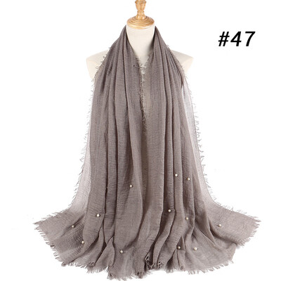 Cotton&linen crumpled monochrome womens scarf hot two-headed pearl accessories headscarf girls
Cotton&linen crumpled monochrome womens scarf hot two-headed pearl accessories headscarf girls