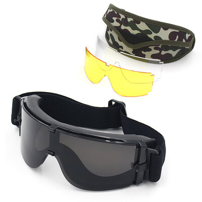 Outdoor Tactical Eyewear UV400 Protective Goggles with 3 Interchangeable Lens for Hunting Shooting Paintball CS Gaming
Outdoor Tactical Eyewear UV400 Protective Goggles with 3 Interchangeable Lens for Hunting Shooting Paintball CS Gaming