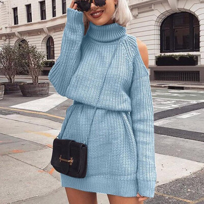 〖Follure〗Women Winter High collar sexy Strapless Skirt Waist Knitted Pullover Sweater
〖Follure〗Women Winter High collar sexy Strapless Skirt Waist Knitted Pullover Sweater