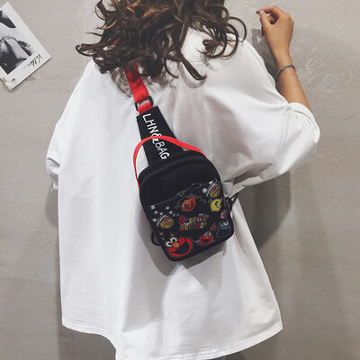 Chest bag female diagonal small bag female 2019 new Korean version of the wild Harajuku student bag cartoon Sesame Street canvas bag
Chest bag female diagonal small bag female 2019 new Korean version of the wild Harajuku student bag cartoon Sesame Street canvas bag