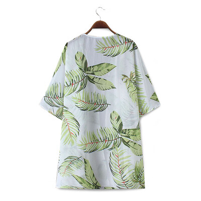 New Women Chiffon Kimono Cardigan Leaves Print Boho Loose Outerwear Beachwear Bikini Cover Up
New Women Chiffon Kimono Cardigan Leaves Print Boho Loose Outerwear Beachwear Bikini Cover Up