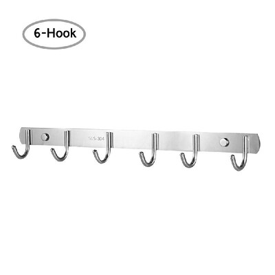 Stainless Steel Hook Rack Coat Hook Rack Wall Mounted SUS304 Brushed Hook Rail Hat Hook Rack
Stainless Steel Hook Rack Coat Hook Rack Wall Mounted SUS304 Brushed Hook Rail Hat Hook Rack