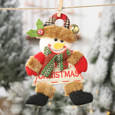 Christmas Gifts Plush Doll With Gold Bell And Wood Sign Christmas Pendant Decorative Hanging Ornaments For Tree Decor
Christmas Gifts Plush Doll With Gold Bell And Wood Sign Christmas Pendant Decorative Hanging Ornaments For Tree Decor