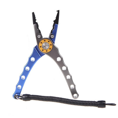 7" Aluminum Bent Nose Stainless Steel Jaws Fishing Pliers Scissors Line Cutter Remove Hook Tackle Tool
7" Aluminum Bent Nose Stainless Steel Jaws Fishing Pliers Scissors Line Cutter Remove Hook Tackle Tool
