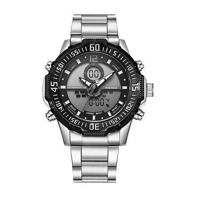 WEIDE WH6105 Dual Display Quartz Digital Men Watch Multifunctional Sports 3ATM Waterproof Big Dial Large Face Stopwatch Timer Week
WEIDE WH6105 Dual Display Quartz Digital Men Watch Multifunctional Sports 3ATM Waterproof Big Dial Large Face Stopwatch Timer Week