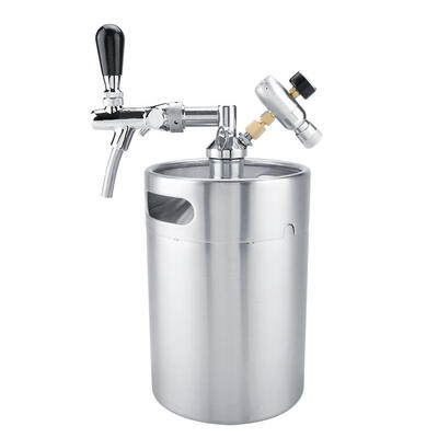 Greensen 5L Mini Stainless Steel Keg with Faucet Pressurized Home Brewing Craft Beer Dispenser Set
Greensen 5L Mini Stainless Steel Keg with Faucet Pressurized Home Brewing Craft Beer Dispenser Set