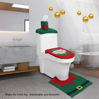 3pcs Set Non-woven Fabric Christmas Element Toilet Lid Cover Floor CushionToilet Lid Cover Set Reusable Toilet Lid Cover Set
3pcs Set Non-woven Fabric Christmas Element Toilet Lid Cover Floor CushionToilet Lid Cover Set Reusable Toilet Lid Cover Set