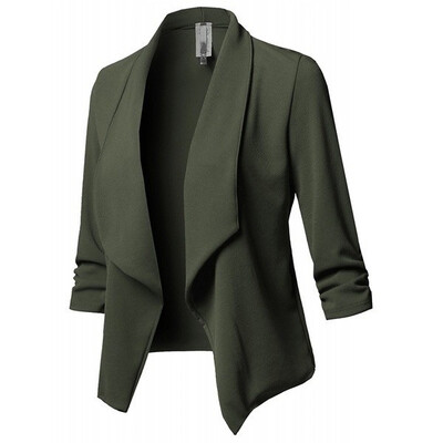 Women Autumn Fashion Casual Lapel Blazer Coat Long Sleeve Solid Color OL Cardigan Outwear Plus Size
Women Autumn Fashion Casual Lapel Blazer Coat Long Sleeve Solid Color OL Cardigan Outwear Plus Size