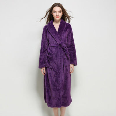 Roseonmyhand Women Winter Lengthened Coralline Plush Shawl Bathrobe Long Sleeve Robe Coat
Roseonmyhand Women Winter Lengthened Coralline Plush Shawl Bathrobe Long Sleeve Robe Coat