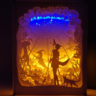 Gobestart Creative Art Décor Lamp Light 3D Night Lamp Paper Pattern Painting LED Table
Gobestart Creative Art Décor Lamp Light 3D Night Lamp Paper Pattern Painting LED Table