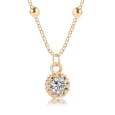Trendy Gold With Rhinestone Pendant & Necklace Gold Color Lucky Romantic Trendy Jewelry Female Handmade Chain Charm Necklace
Trendy Gold With Rhinestone Pendant & Necklace Gold Color Lucky Romantic Trendy Jewelry Female Handmade Chain Charm Necklace