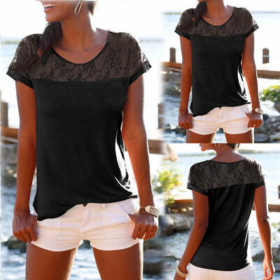 Starmoon Womens Bohemian Short Sleeve O Neck Lace Patchwork Slim Fit Tee Shirt Top Blouse
Starmoon Womens Bohemian Short Sleeve O Neck Lace Patchwork Slim Fit Tee Shirt Top Blouse