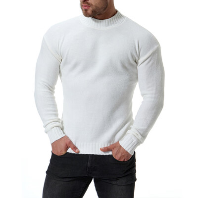 Mens Autumn Solid Color Slim Fit Sweater Tops High Collar Long Sleeve Knitted
Mens Autumn Solid Color Slim Fit Sweater Tops High Collar Long Sleeve Knitted