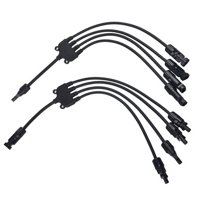 Pair MC4 Connectors Y Branch 1 to 4 Parallel Adapter Cable Wire Plug Tool Kit for Solar Panel
Pair MC4 Connectors Y Branch 1 to 4 Parallel Adapter Cable Wire Plug Tool Kit for Solar Panel