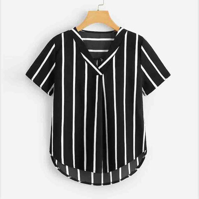 Roseonmyhand Plus Size Women V-Neck Casual Polka Striped Print Short Sleeve Top Blouse
Roseonmyhand Plus Size Women V-Neck Casual Polka Striped Print Short Sleeve Top Blouse