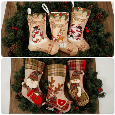 Christmas Stockings Pendant Cloth Ornaments Small Boots Pendant Christmas Pattern Print Party Home Decoration Supplies Gift Bag
Christmas Stockings Pendant Cloth Ornaments Small Boots Pendant Christmas Pattern Print Party Home Decoration Supplies Gift Bag