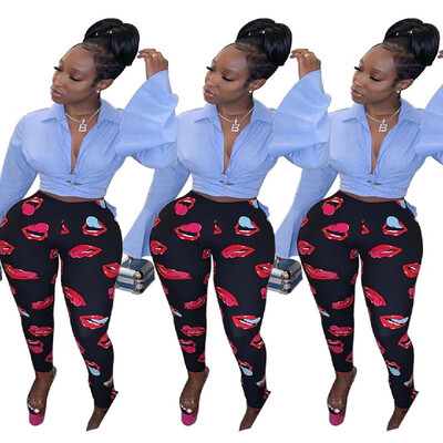 A5082 cross-border for 2019 summer new European&American womens fashion lips digital printing leggings black
A5082 cross-border for 2019 summer new European&American womens fashion lips digital printing leggings black